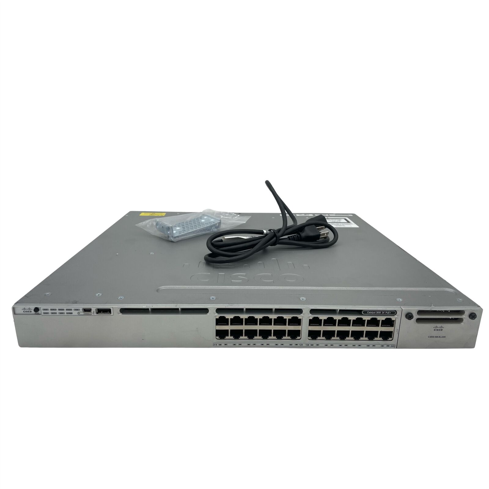 Cisco WS-C3850-24P-E 24-Port Gigabit PoE Network Switch