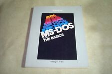 Tandy MS-DOS The Basics Vol. 1 VTG 1986 1st Edition Manual Book Cat No. 25-1506 picture