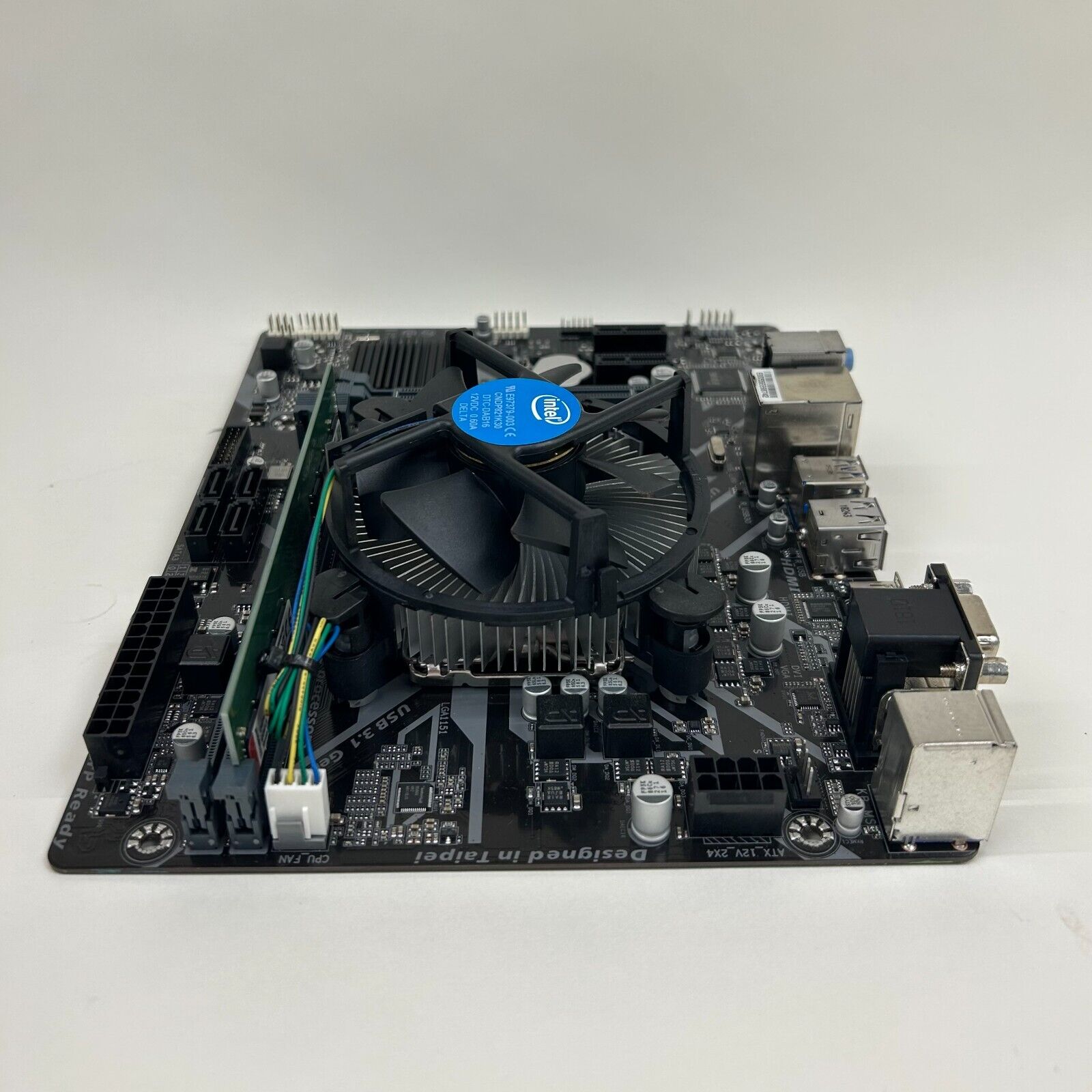 Gigabyte M-ATX motherboard with Intel Core i3 8100 CPU and 8GB DDR4 RAM