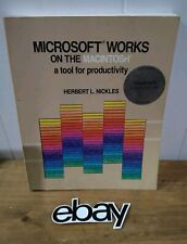 Vintage Retro Microsoft Works on the Macintosh book Only  1991 Apple Rare Great picture