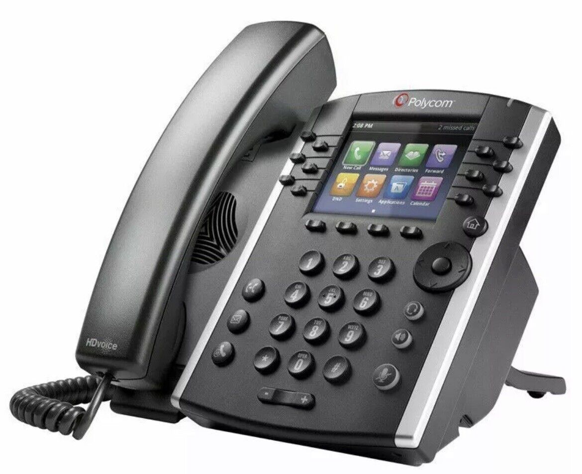 BRAND NEW Polycom VVX 411 12-Line VOIP Business Phone w/ Handset NEVER OPENED