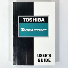 Vintage Toshiba TECRA 750CDT laptop USER'S GUIDE instruction manual OEM 1997 picture