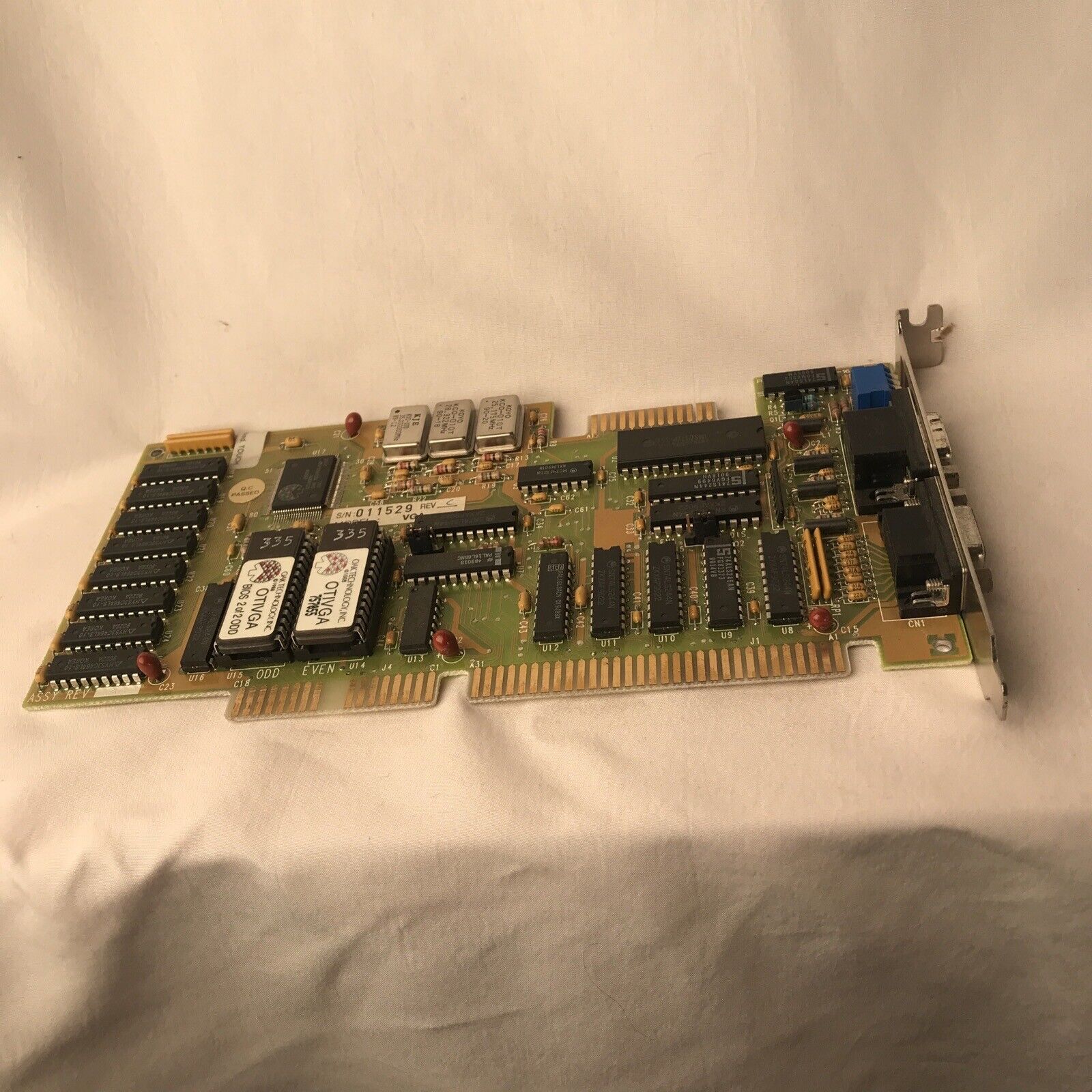 oak technology VGA card board 1988 Vtg 80s Computing