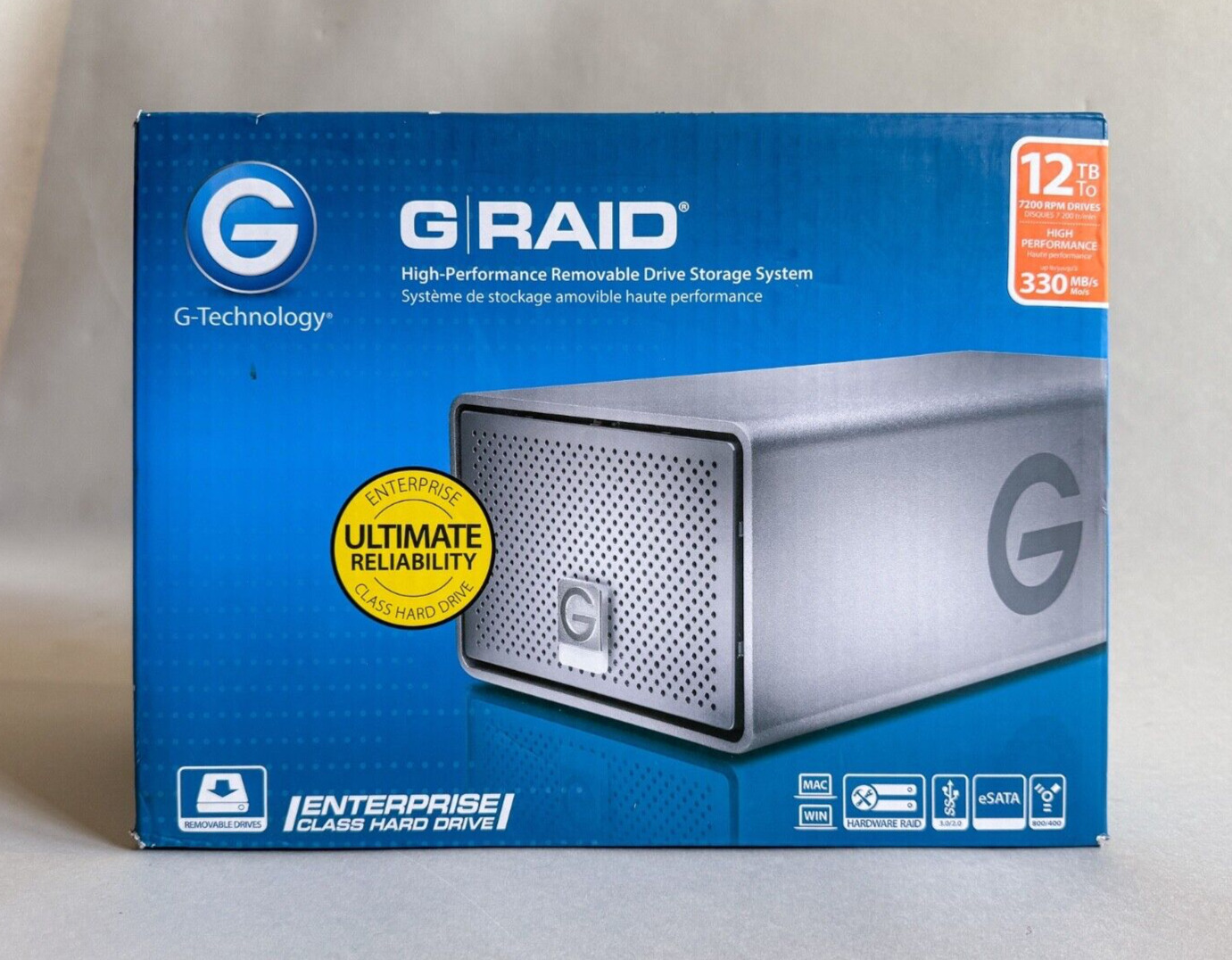 G-Technology G-RAID 12TB (2 x 6TB) FireWire USB 3.0 External Hard Drive 0G03411