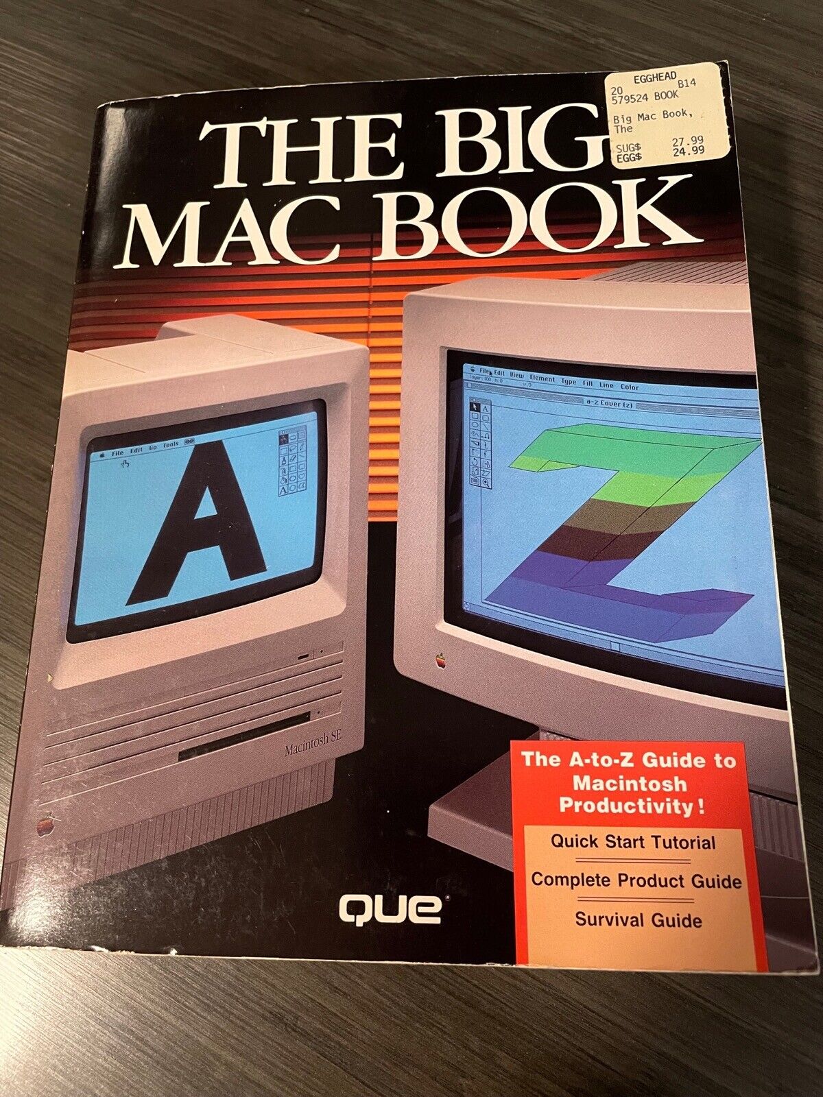The Big Mac Book Apple Macintosh 1st edition vintage computer book fat mac SE