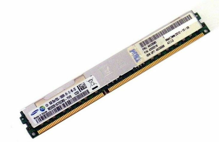 IBM Hynix 8GB (1x8GB) 2Rx4 PC3L-10600R VLP DIMMS 46C0580 HMT41GV7BMR4A RAM MEM