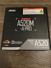 New MSI A520M-A PRO AM4 AMD A520 SATA 6Gb/s Micro ATX AMD Motherboard picture