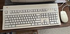 Vintage Apple Macintosh Extended Keyboard II AEK M3501 + ADB Mouse M2706 NICE picture