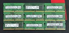 72 GIGABYTES - LOT OF  9 LAPTOP MEMORY RAM MODULES 8GB EACH TOP BRANDS picture