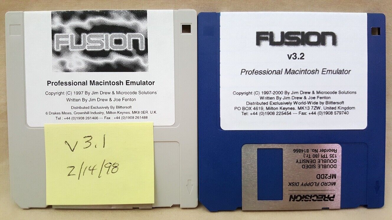 FUSION v3.1 v3.2 Professional Macintosh MAC Software Emulator for Amiga/ EMPLANT