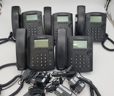 Lot of 5 - Polycom Office Phones VVX301 VOIP with Cables/Power Adapter picture