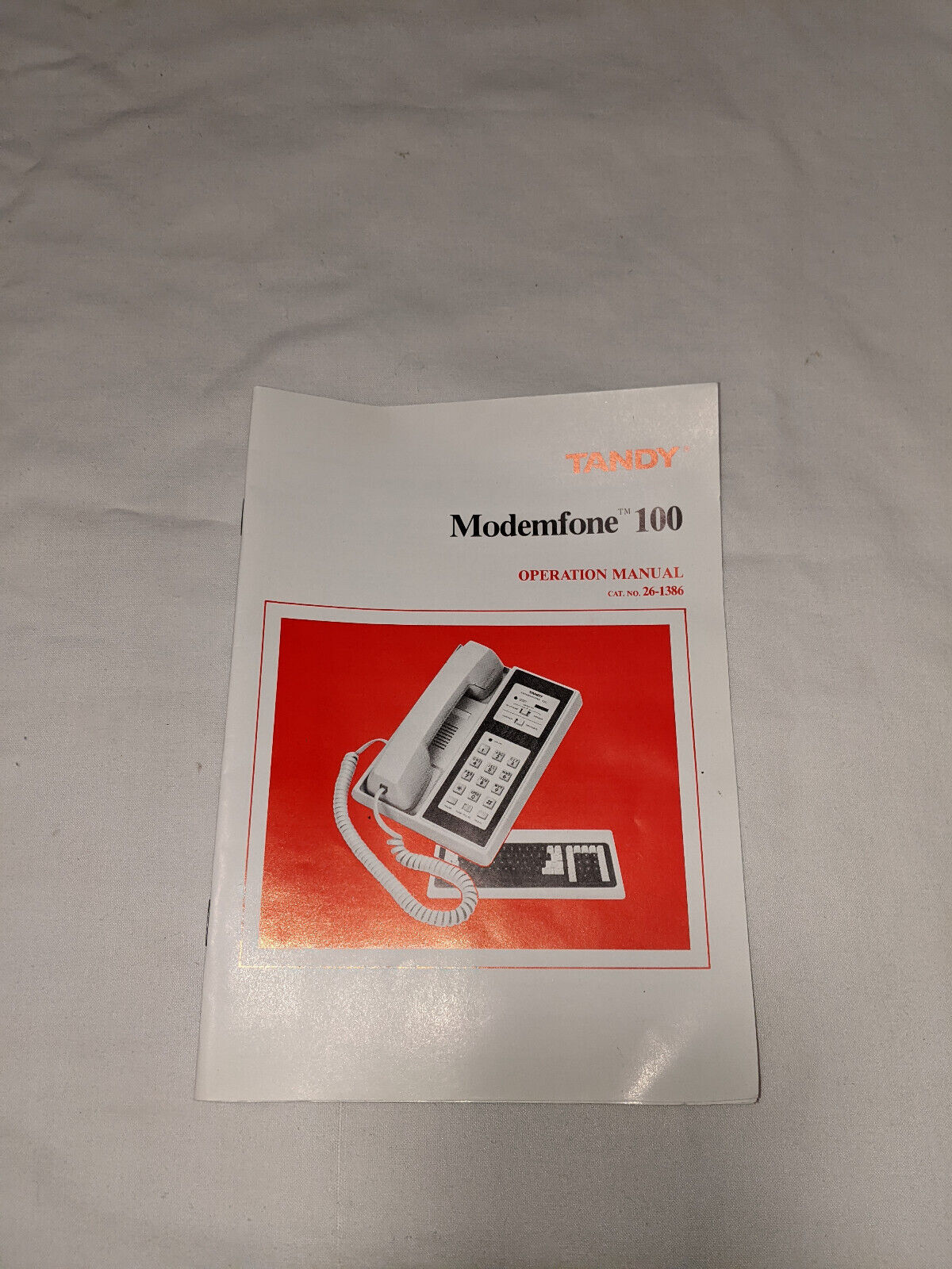 Vintage 1985 Tandy Modemfone 100 Operation Manual - Schematic Specs 28 pages