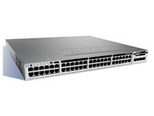 Cisco WS-C3850-48F-E 48 Port PoE+ Network Switch w/ C3850-NM-4-10G 2x1100W PSU picture