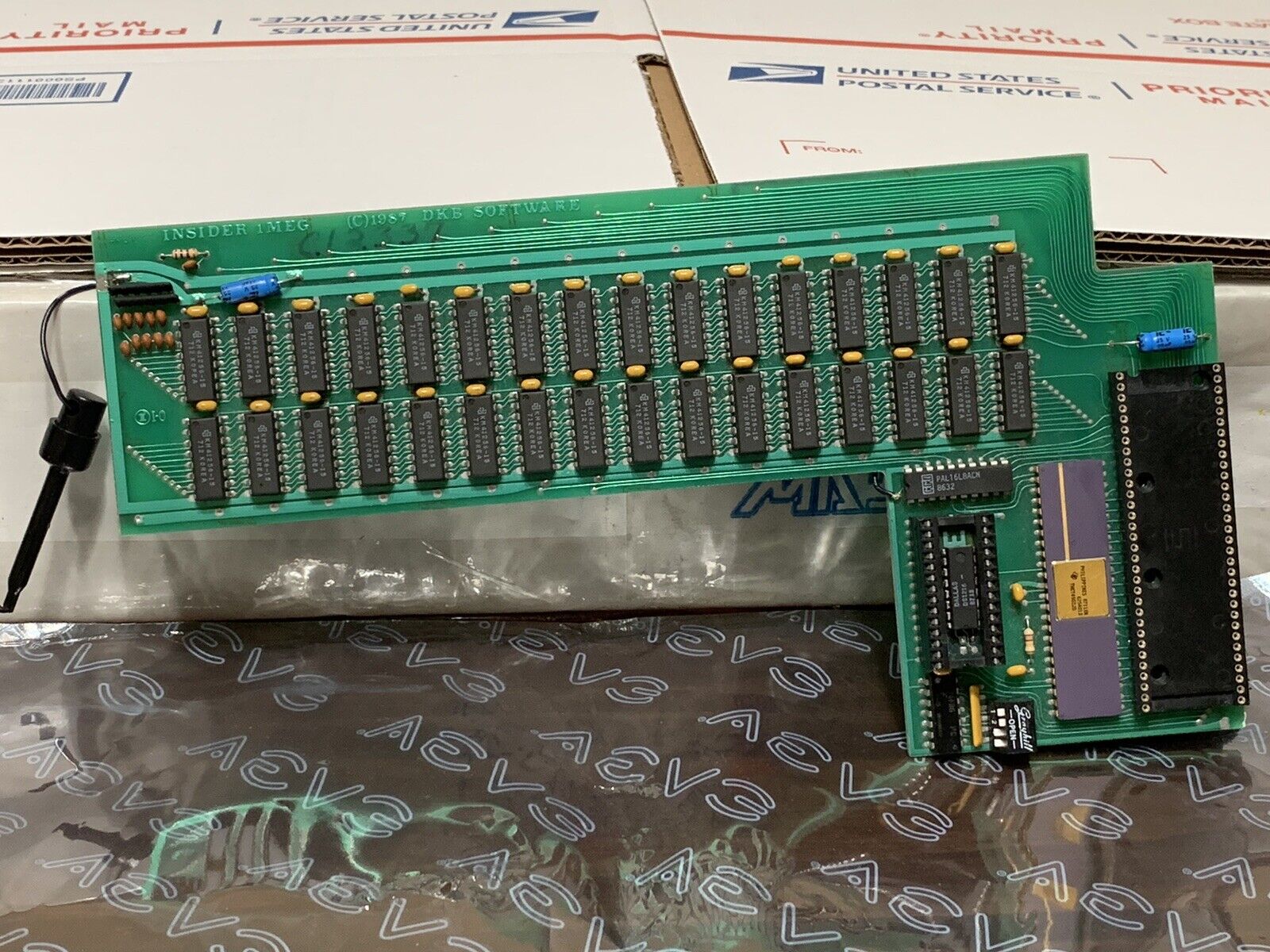 DKB Insider 1 Meg 1MB Memory and RTC Upgrade for Amiga 1000 for PARTS OR REPAIR