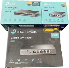 tp-link gigabit switch 3-piece set: Omada VPN router ER605, TL-SG108E, TL-SG105 picture