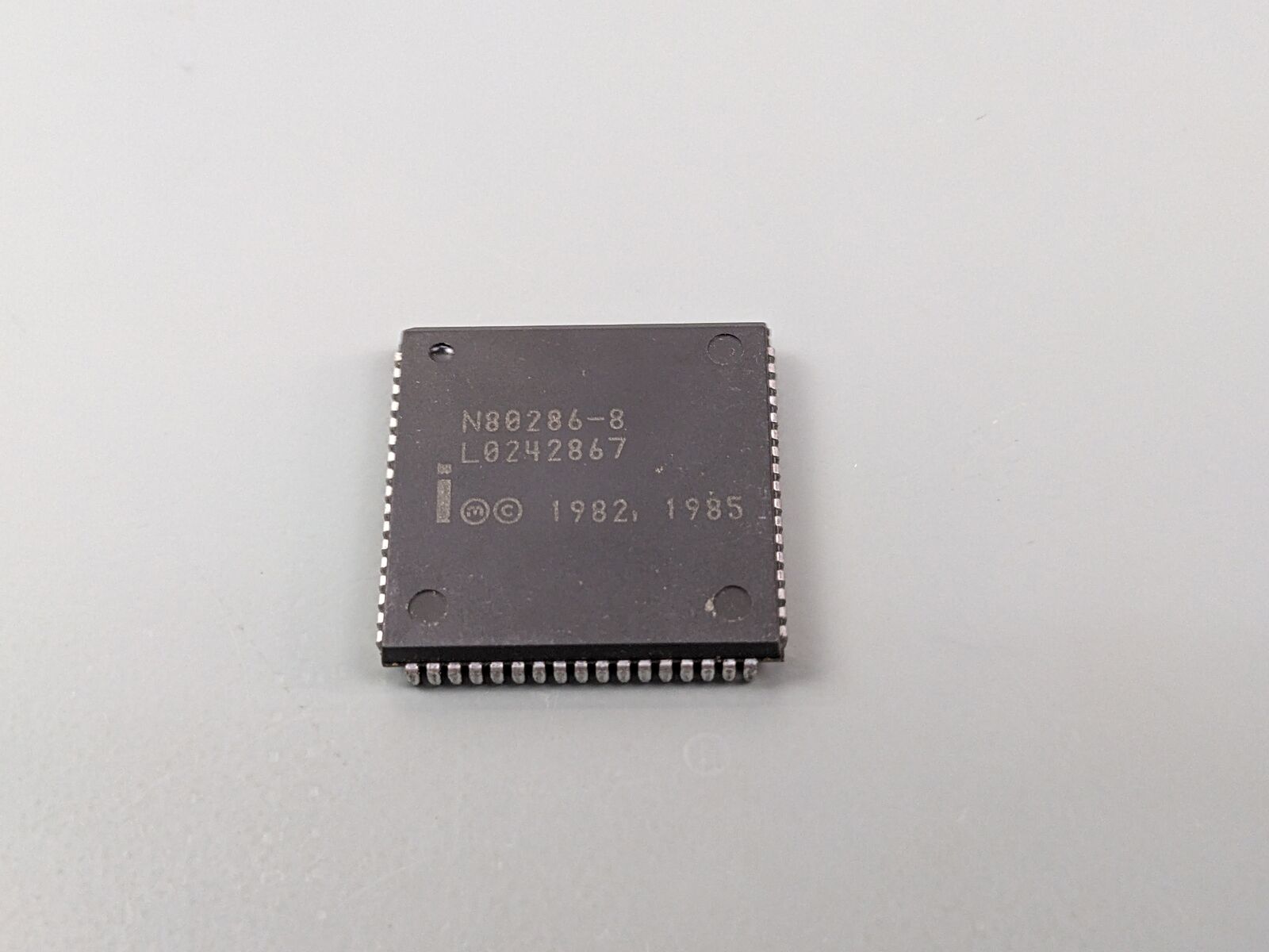 Intel N80286-8 Vintage 286 CPU in Nice PLCC Package x86 ~ US STOCK