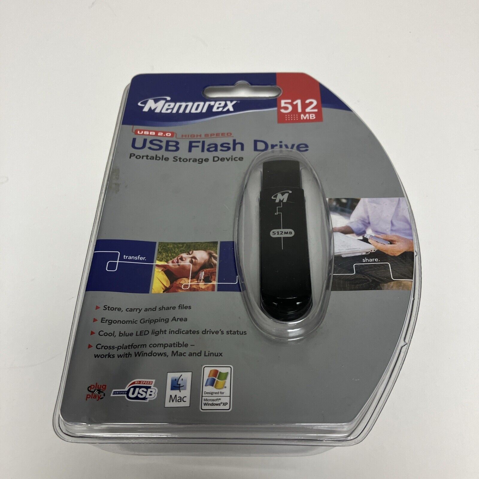 Memorex 2.0  512MB USB Flash Drive - Brand New