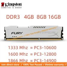 Kingston HyperX FURY DDR3 4GB 8GB 16GB 32 1333 1600 1866 Desktop RAM Memory DIMM picture