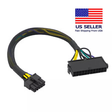 24 Pin to 10 Pin ATX PSU Sleeved Adapter Cable for IBM / Lenovo Desktop / Server picture