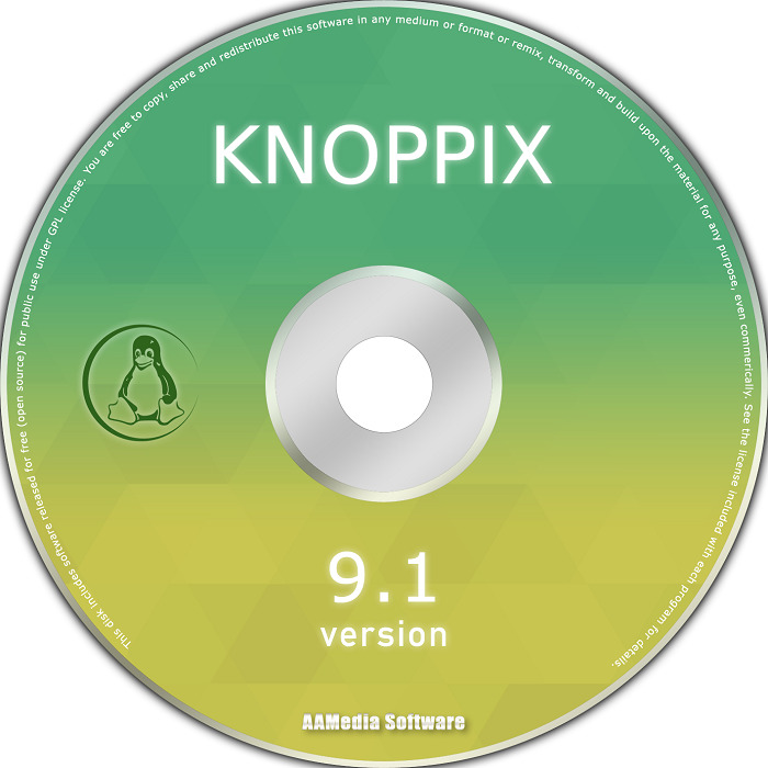 Linux Knoppix 9.1 Desktop 64bit Live Bootable DVD Rom Linux Operating System