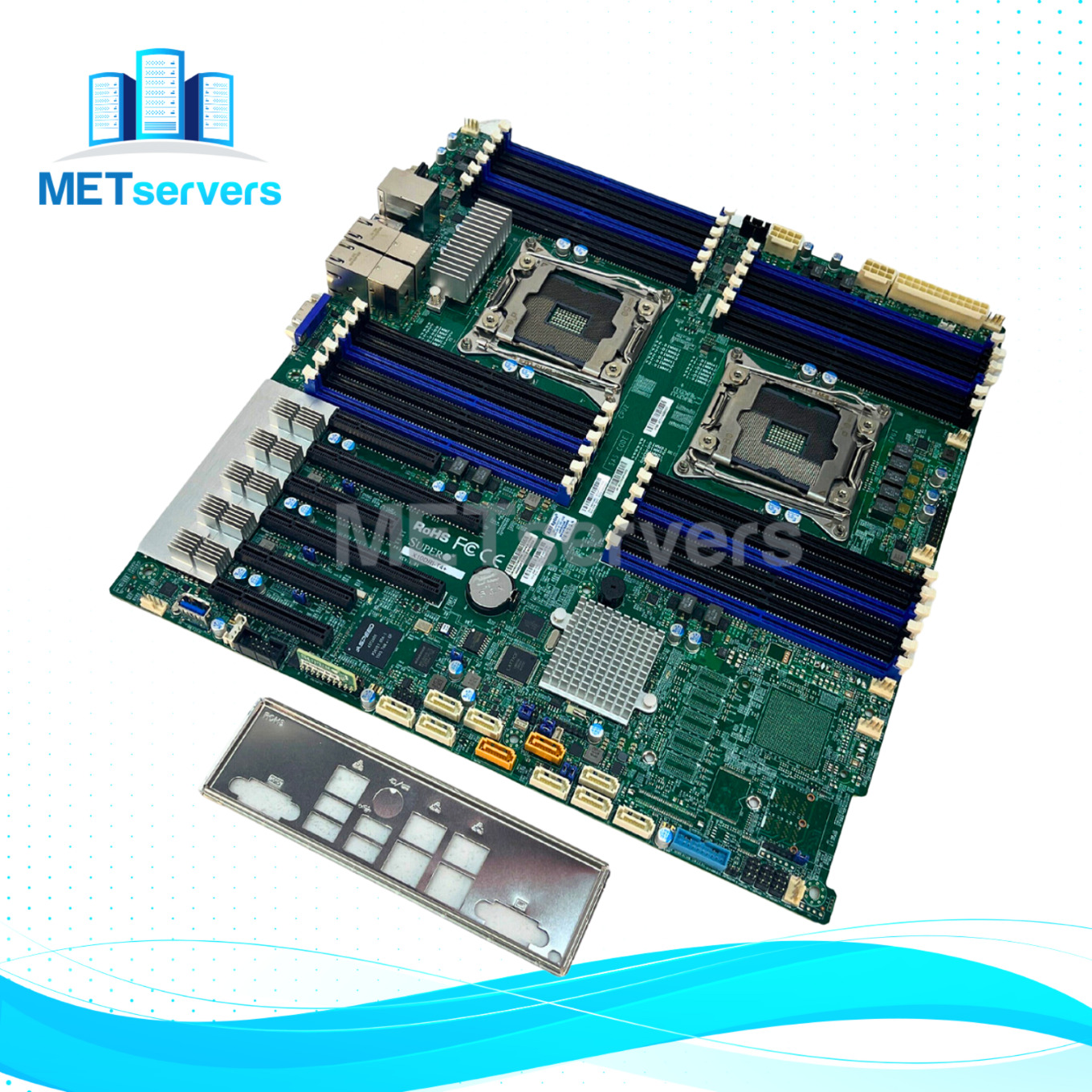 Supermicro Dual Intel Xeon E5-2600v4/v3 LGA2011 E.E.ATX Motherboard w/ Heatsinks