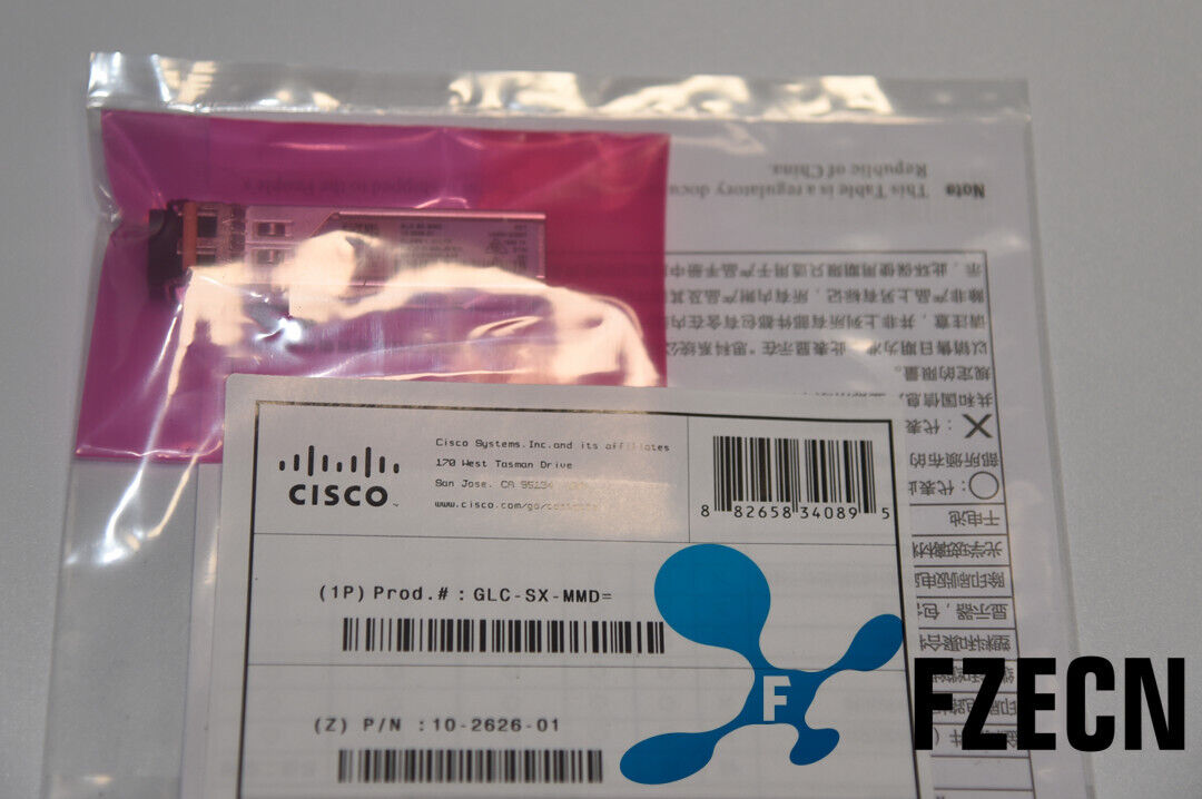 NEW Sealed Cisco GLC-SX-MMD with HOLOGRAM 1000BASE-SX SFP Module Transceiver