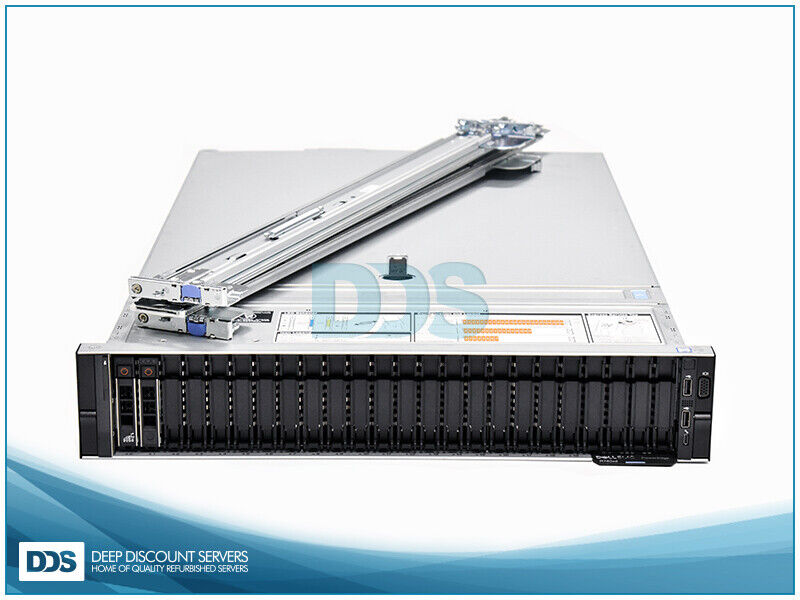 Dell R740XD 24SFF 12 NVMe 2.4Ghz 20-C 128GB H730P 2x10G+2x1G NIC 2x1100W Rails