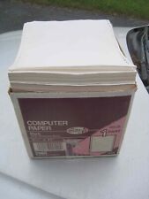 Vintage Computer Paper in box - 9.5 x 11 - Over 2500 sheets picture