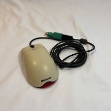 Vintage Microsoft Wheel Mouse Optical UBS and PS/2 Compatible, Off White Works picture
