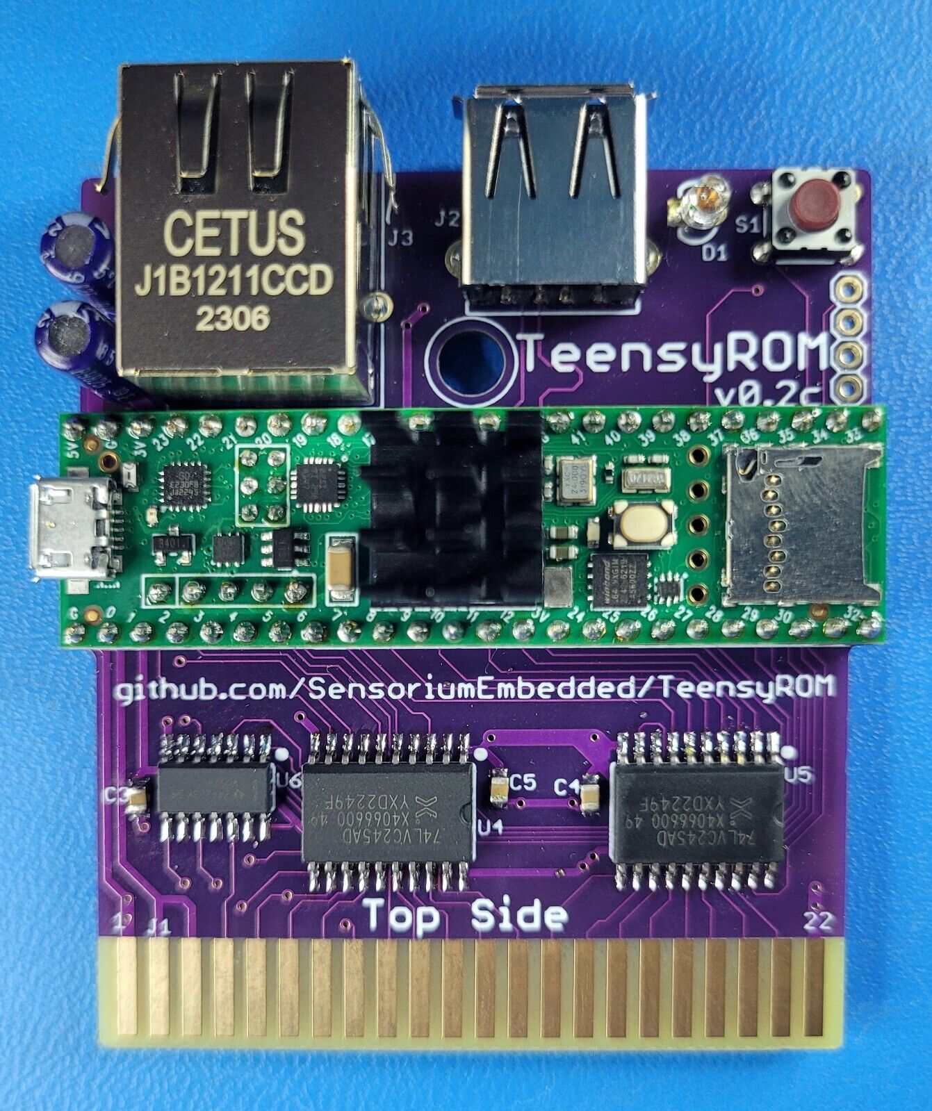 TeensyROM Cartridge for Commodore 64/128: MIDI, Fastload, Emulation, and Network