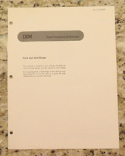 Vintage IBM Data Processing Techniques Manual - Form and Card Design dated 1961 picture