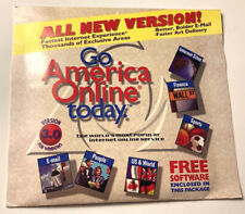 America Online AOL Mail 3.0 Vintage 1990s Software Disk New Sealed Collectors picture