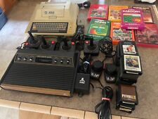VINTAGE ATARI CONSOLE BUNDLE WITH GAMES- 2600 4 SWITCH & ATARI 400 PLUS GAMES picture
