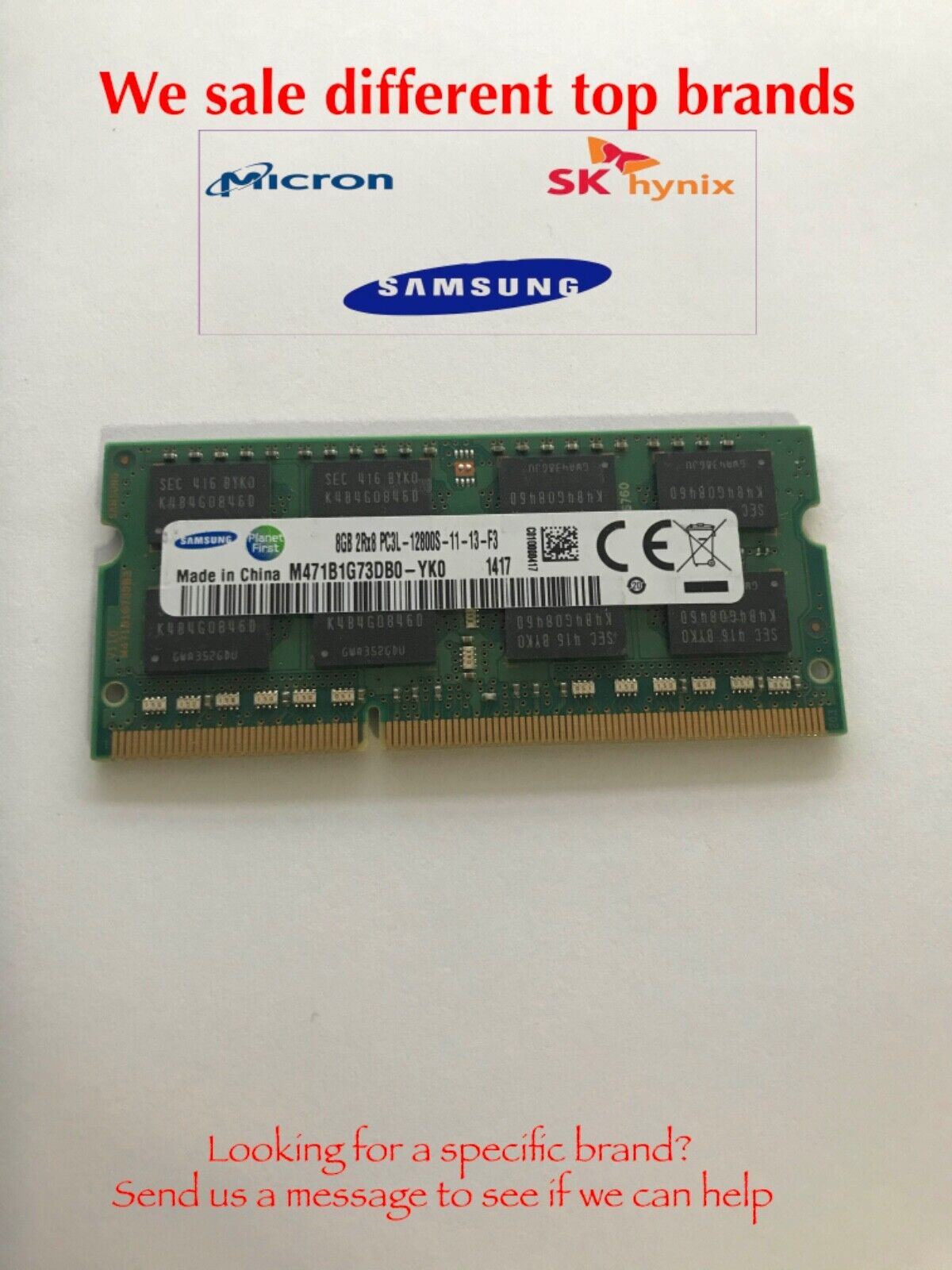 8GB (1X8GB) RAM Memory Compatible with Dell Inspiron 11 3000 Series DDR3