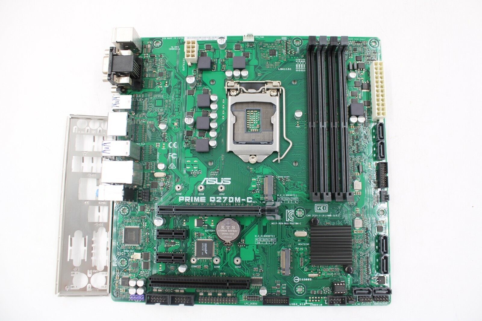 Asus PRIME Q270M-C Intel Socket LGA1151 MicroATX DDR4 Desktop Motherboard w/ IO 