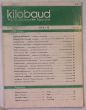 Vintage kilobaud The Small Computer Magazine Issue 6 June 1977 45 years old picture
