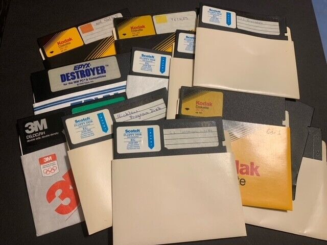 Vintage Floppy Disks Lot - Kodak / 3M misc. /