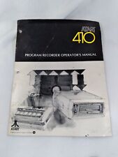 Atari Computer System Atari 410 Program Recorder Operator's Manual picture