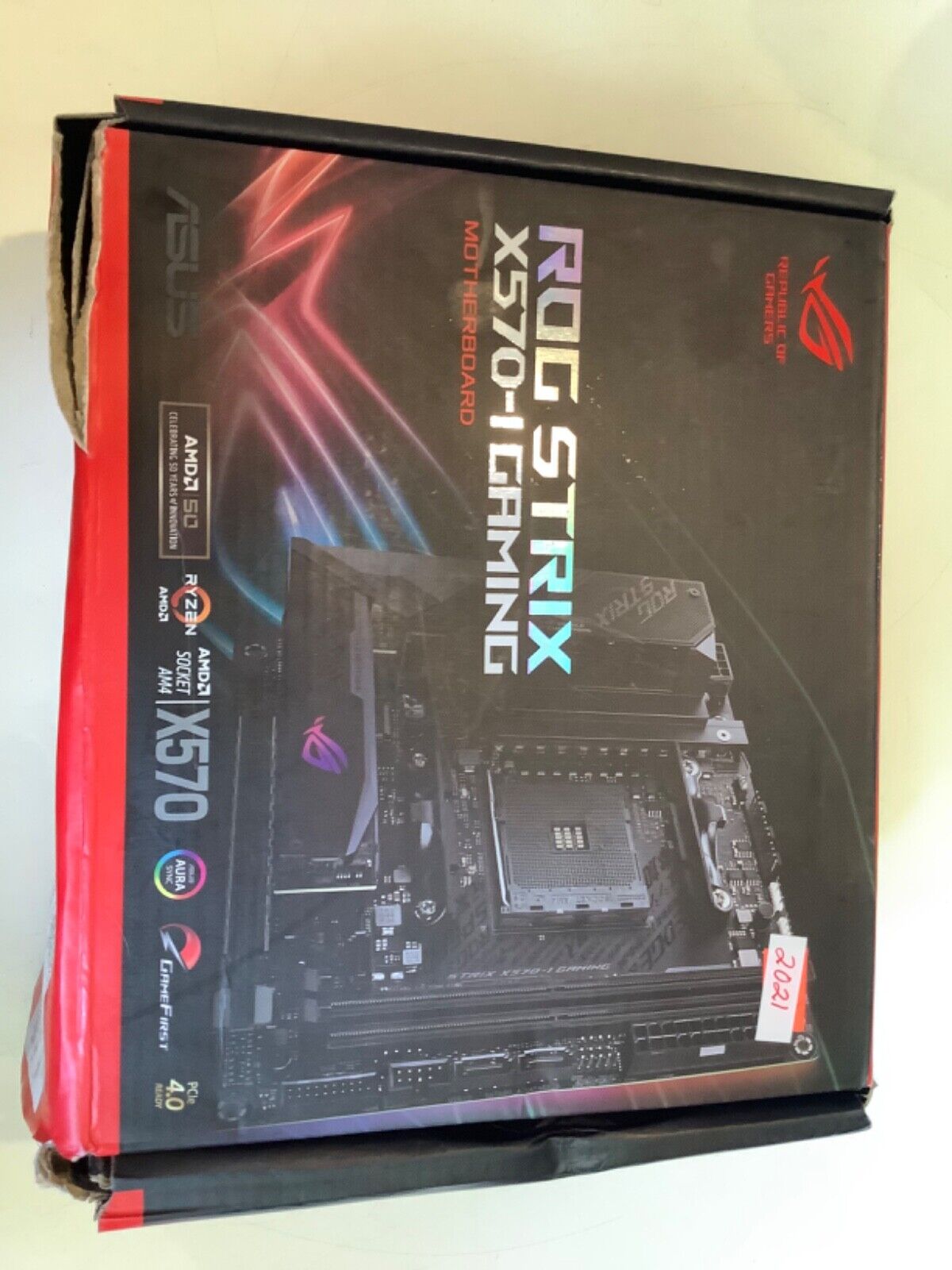 ROG Strix X570-I Gaming Motherboard Used 