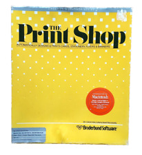 Broderbund The Print Shop Vintage Software • Mac Apple Disk 512K 3.5