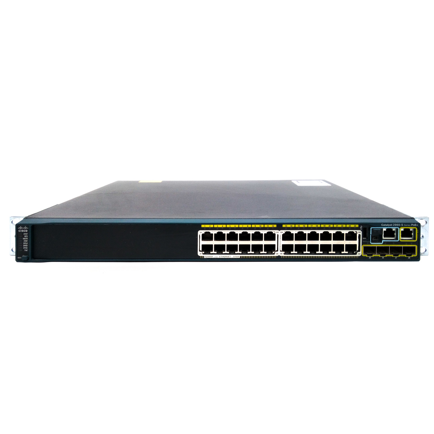 Cisco WS-C2960S-24PS-L 24-Port + 4 SFP Gigabit Switch LAN Base GigE PoE