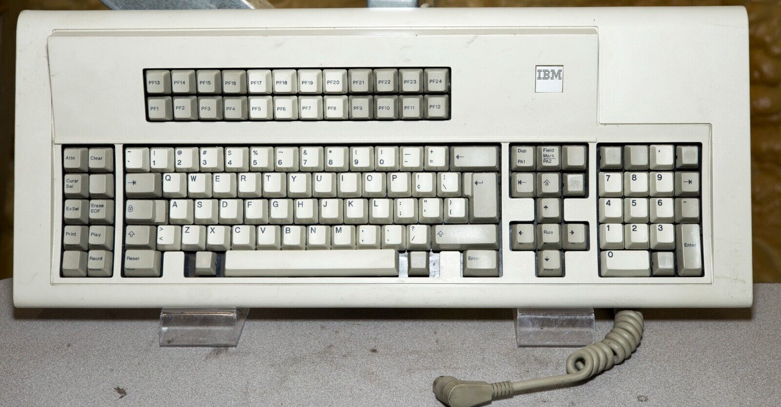 Vintage IBM 3191 122 key mainframe keyboard Model M Battleship 1390702 cleaned