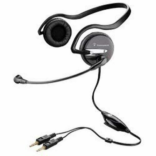 Plantronics Audio 345 Stereo Backphone Over-The-Neck Analog Computer Headset