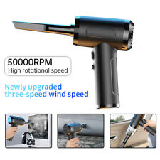 2 in 1 Electric Mini Cordless Air Duster Blower Suction Small Vacuum Cleaner Car picture