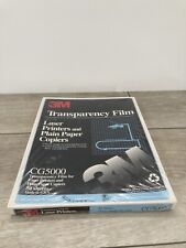 3M Transparency Film For Laser Printers Copiers CG5000 50 Sheets 1994 Vintage picture