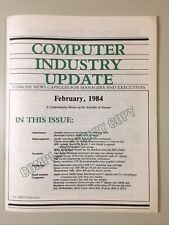 Vintage 1984 February COMPUTER INDUSTRY UPDATE IMR Publications VHTF picture