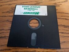 Commodore 64 STAR LEAGUE BASEBALL - Original Disk - TESTED & WORKS picture