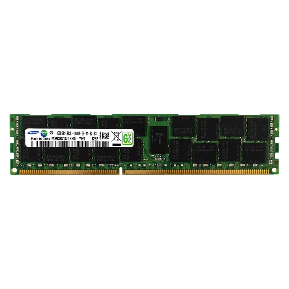Samsung 16GB 2Rx4 PC3L-10600R DDR3 1333MHz 1.35V ECC REG RDIMM Server Memory RAM
