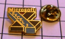 MICROSOFT EXCEL 3 vintage pin badge picture