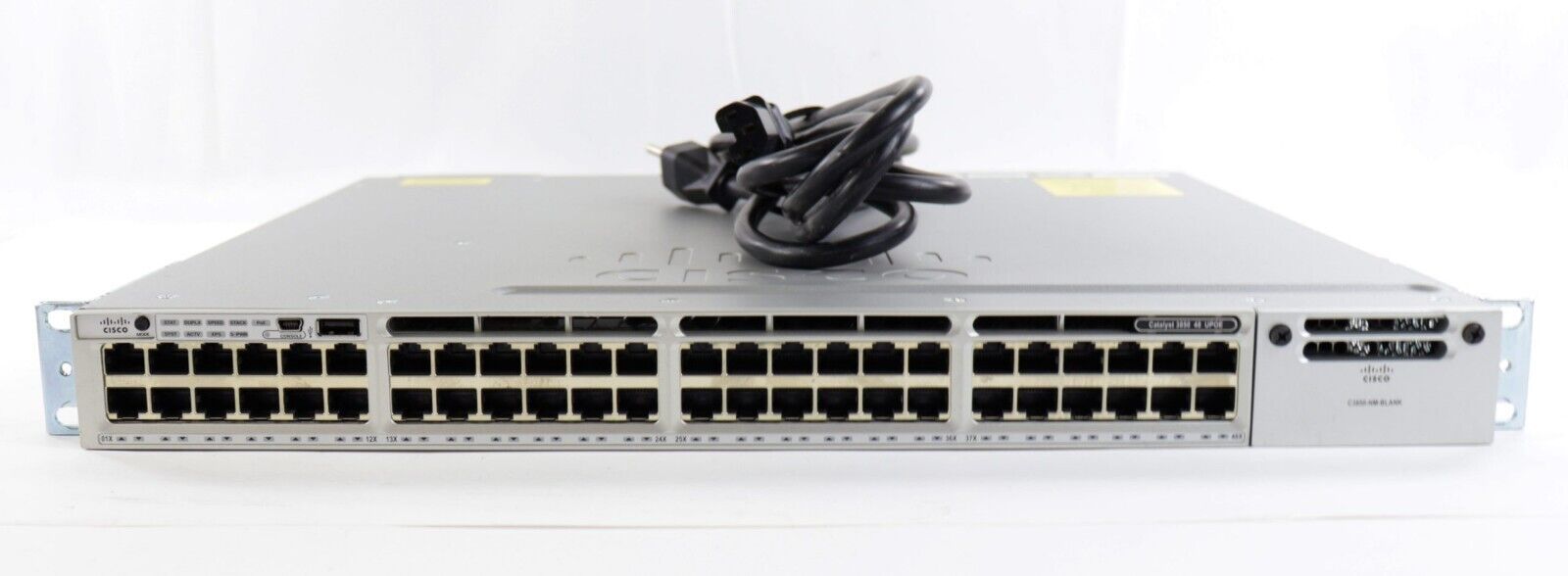 Cisco Catalyst 3850 48 PoE+ Ethernet Switch P/N: WS-C3850-48F-E Tested Working